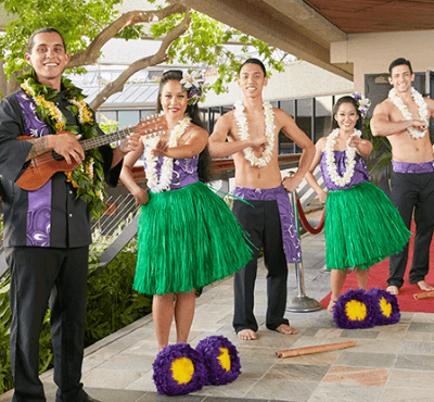 waikiki luau greeters